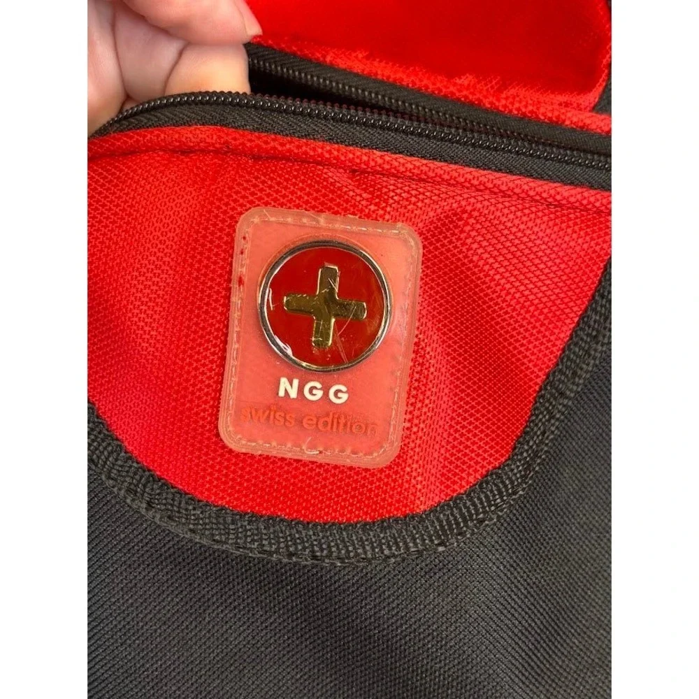 NGG Swiss Edition Insulated‎ Cooler Backpack Hiking Travel Red Black Daypack